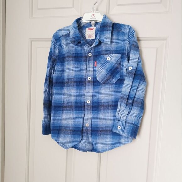 2/$20 Levi's boys button down shirt size 5 - Picture 1 of 4